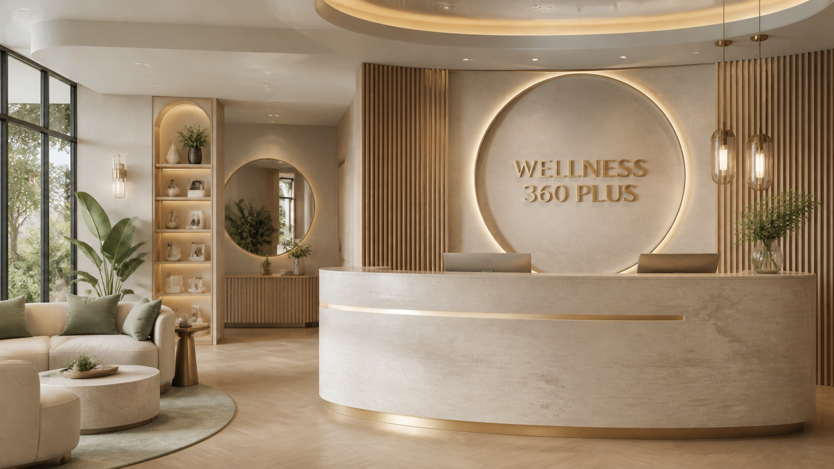 Wellness 360 Plus reception concept